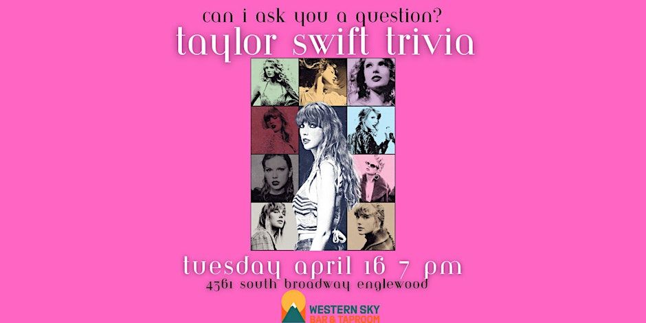 Taylor Swift Trivia at Western Sky Bar & Taproom promotional image