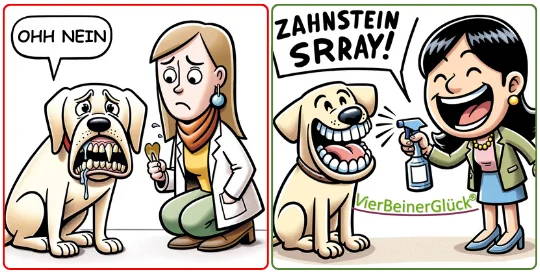 Lustiges VierBeinerGlück Cartoon