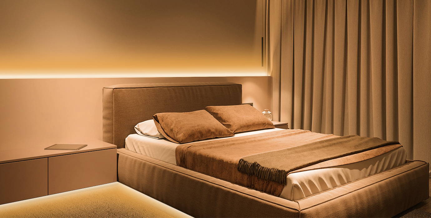 Warm White LED Strip Light for Bedroom