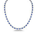 Diamond & Sapphire Necklace