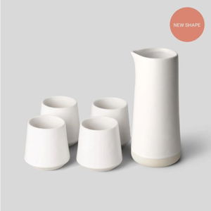 Fable - Ceramic Carafe Set (set as shown) - Cloud White