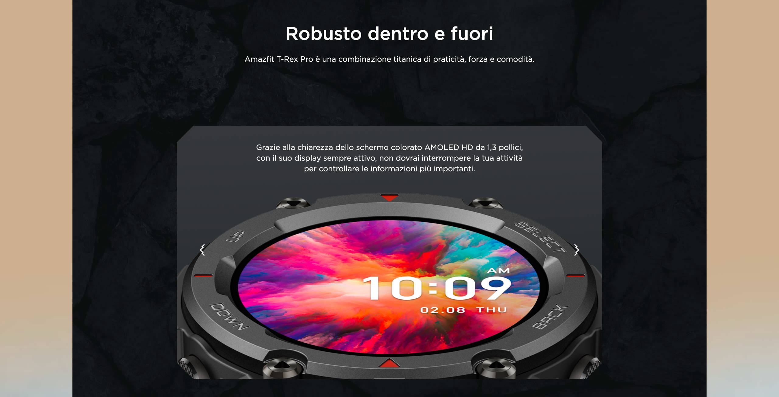 Amazfit T-Rex Pro - Robusto dentro e fuori.