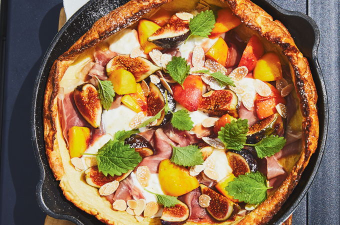 Crêpe soufflée sucrée-salée (Dutch Baby)