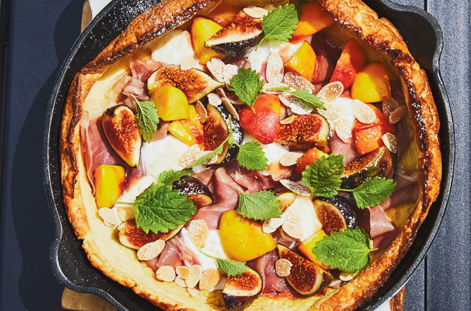 Crêpe soufflée sucrée-salée (Dutch Baby)