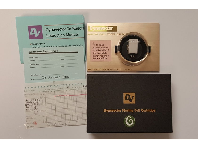 Dynavector Te Kaitora Rua low hrs with box & papers