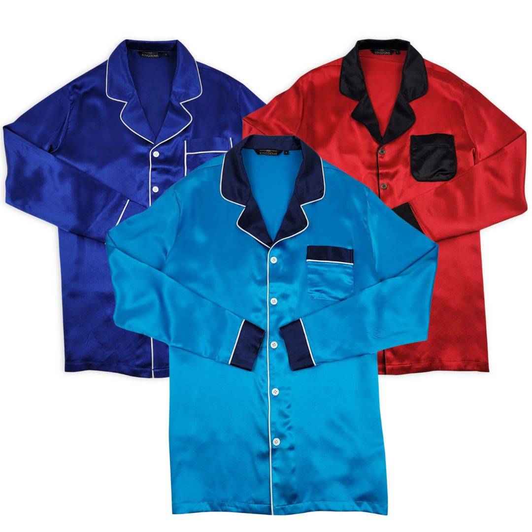 mens silk pajamas collection 1000 kingdoms