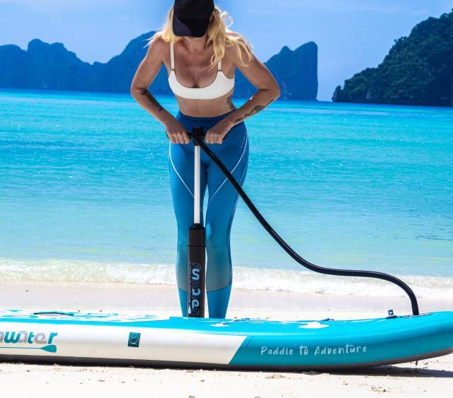 Funwater manuel pump suitable for most SUP boards in Canada