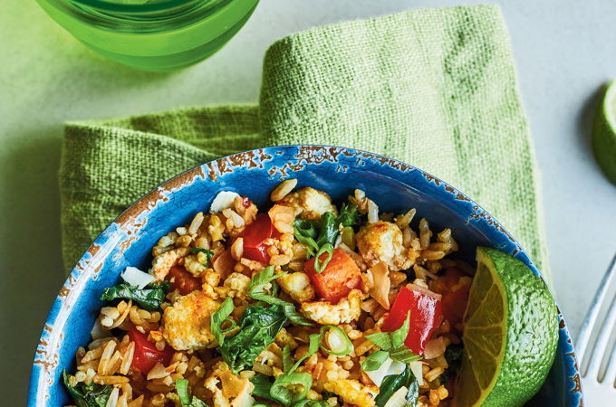 Tofu and Vegetable Fried Rice