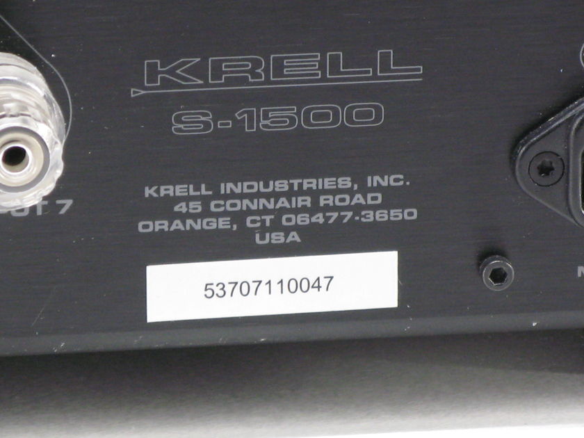 Krell S-1500/7   7 Channel Power Amplifier