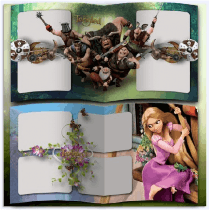 Скачать макет фотокниги "Tangled" - запутанная история