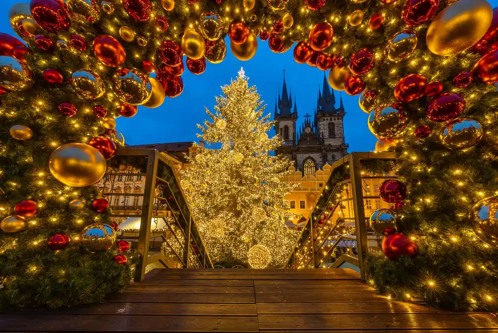 Prague at the Christmas 