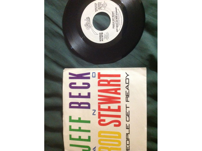 Jeff Beck/Rod Stewart - People Get Ready Promo 45 With Sleeve