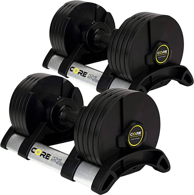Core Fitness Adjustable Dumbbell Weight Set