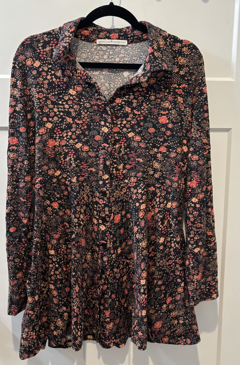 Canton Rose Tunic - $45.00 | Peruvian Connection: Second Edition