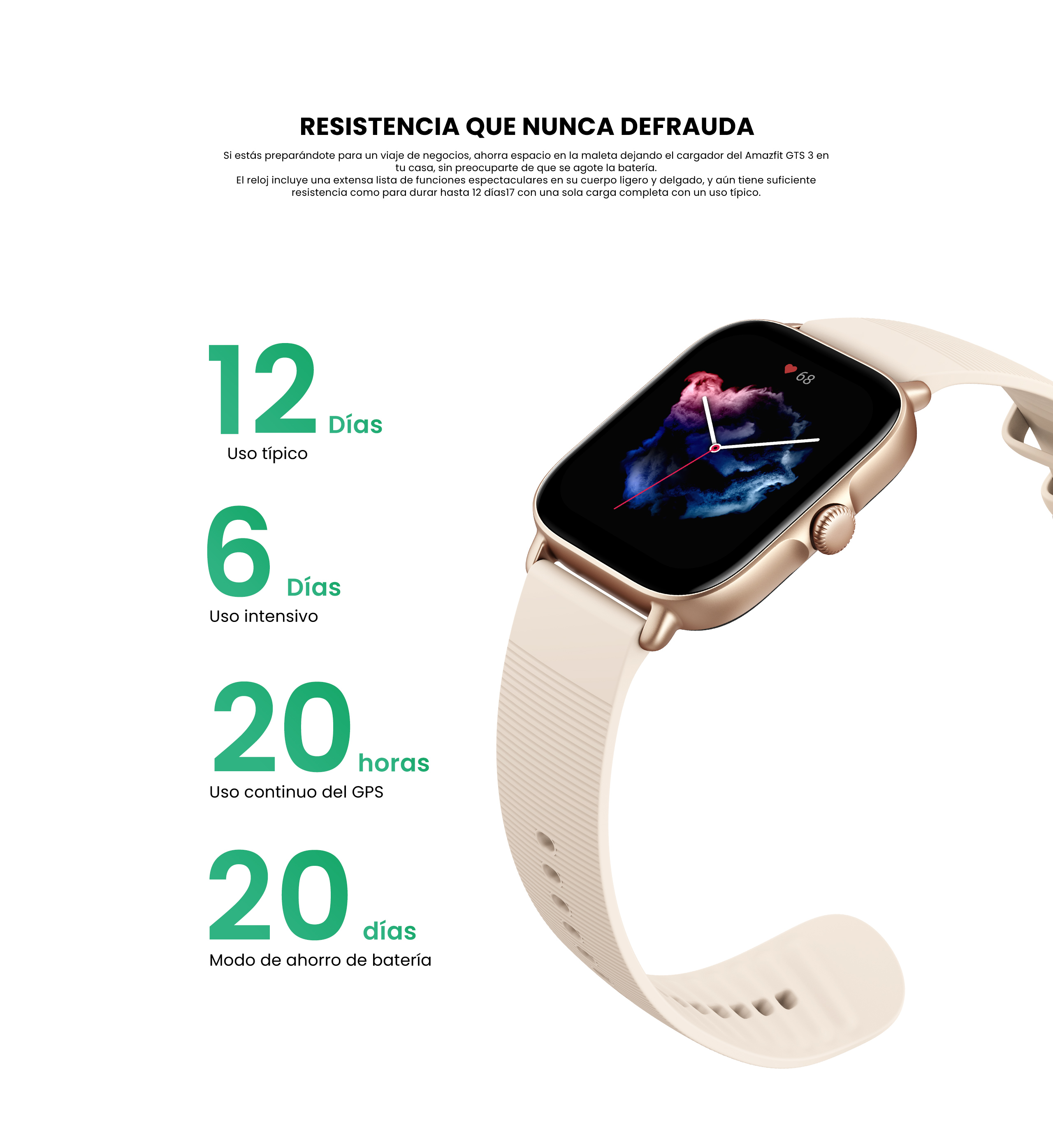Tienda en línea Amazfit España - GTS 3 Smartwatch