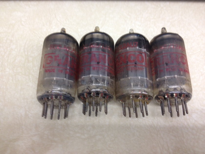 Siemens 12au7 ECC82 tubes true matched quad