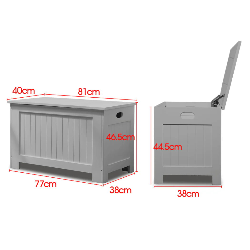 Levede Kids Toy Box Chest Storage Cabinet Container Children Clothes Organizer - Image 2