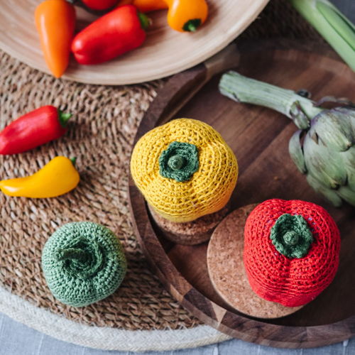 Paprika Haakpatroon - Amigurumi Eten Speelkeuken Eten Haakpatroon Paprika Patroon Speel Eten Amigurumi Speelgoed Haakgroenten