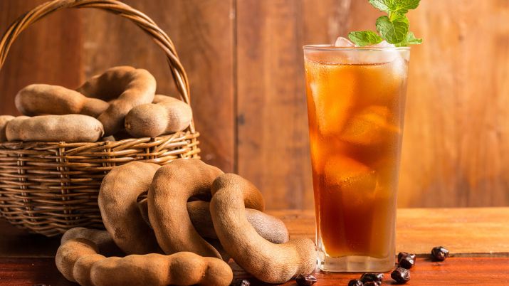 Tamarind Juice, a sweet and tangy tropical beverage made from tamarind pulp