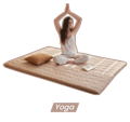 doing yoga on floor mattress