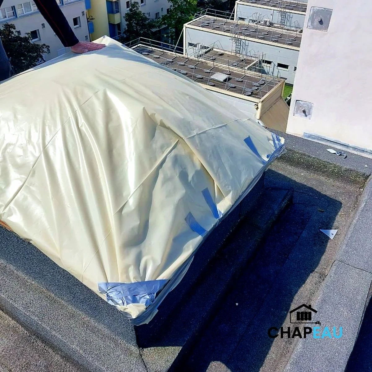 Chantier de couverture rue Neuve des Boulets à Paris — Entreprise Chapeau
