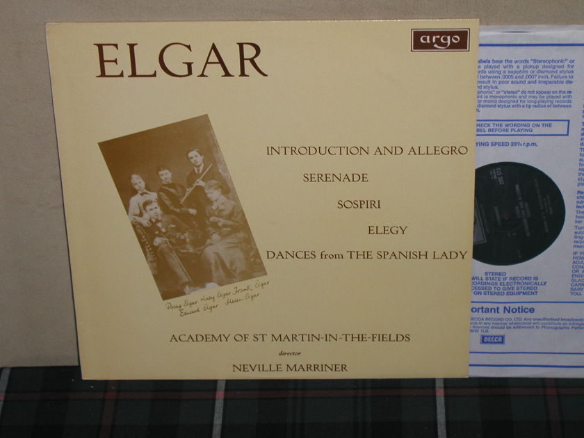 Marriner/AoStMitF - Elgar Introduction And Allegro UK Argo/Decca ZRG-573