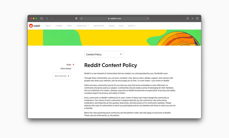 User-generated content policy example 