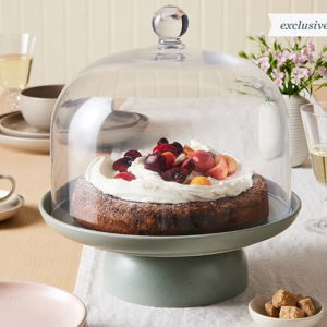 Casafina Modern Classic Ceramic Cake Stand With Dome | Food52