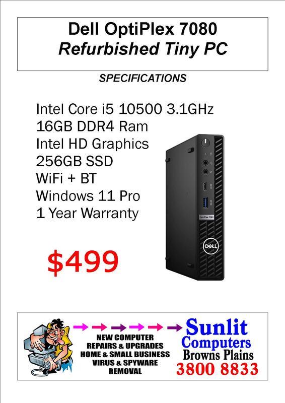 Dell OptiPlex 7080 Refurbished Tiny PC