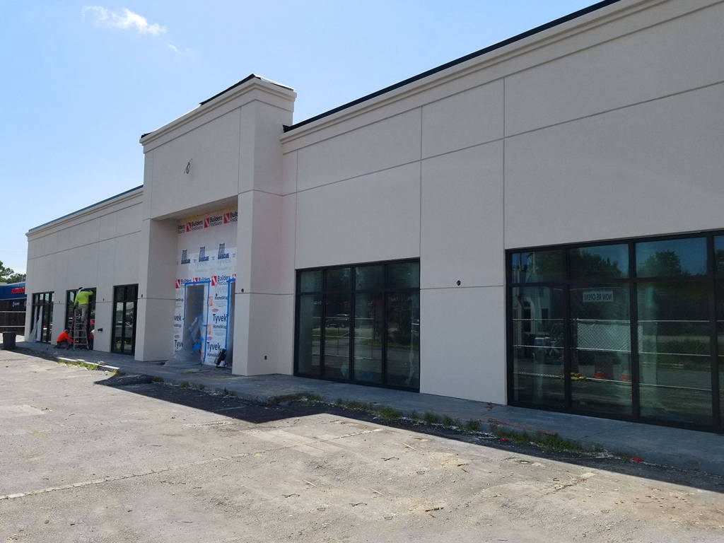 Construction of New Charleston Amish Furniture Showroom and Warehouse Exterior