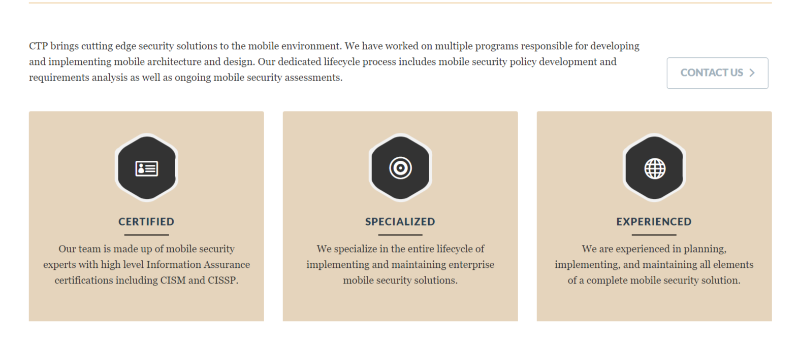Columbia Technology Partners product / service
