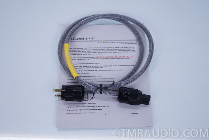 Dedicated Audio 1.5 Meter Power Cord; Audiophile Power ...