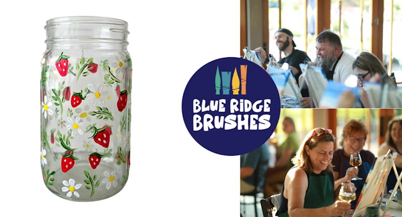 Paint & Sip: "Strawberry Mason Jar"