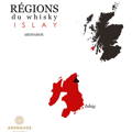 Carte région du Whisky Islay localisation de la distillerie écossaise Ardnahoe