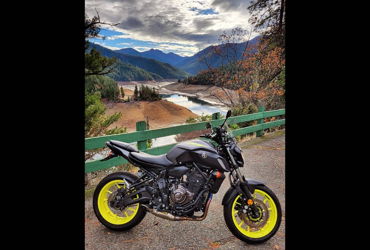 2018 YAMAHA MT-07 motorcycle for rent near Medford, OR