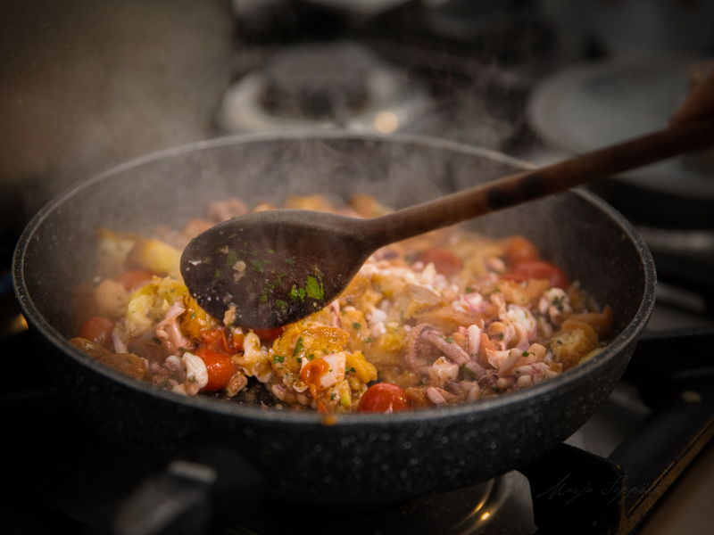 Cursos de cocina Cetara: Curso de cocina tradicional de Campania con menú completo.