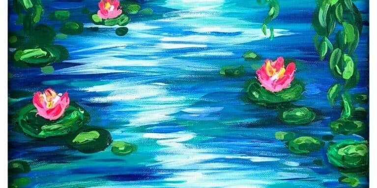 Lotus Blossoms 3D ART - Painting Class promotional image