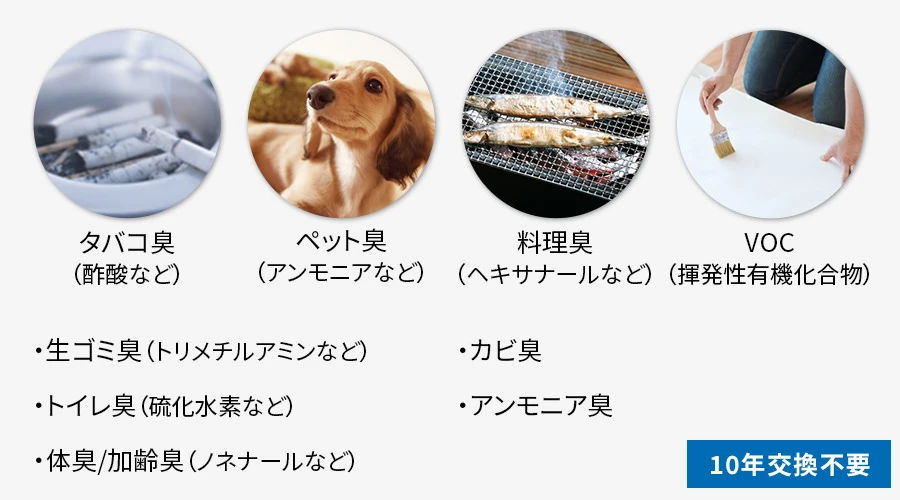 ダブル脱臭フィルター