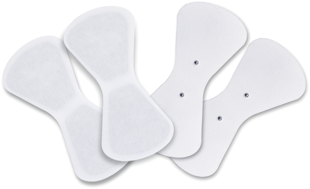 Replacement butterfly-shaped electrode pads for the Wellue Cable-Free TENS Therapy Device