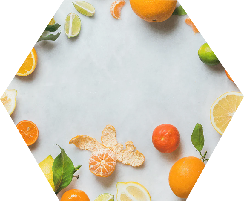Fresh citrus fruits and slices — a natural source of vitamin C