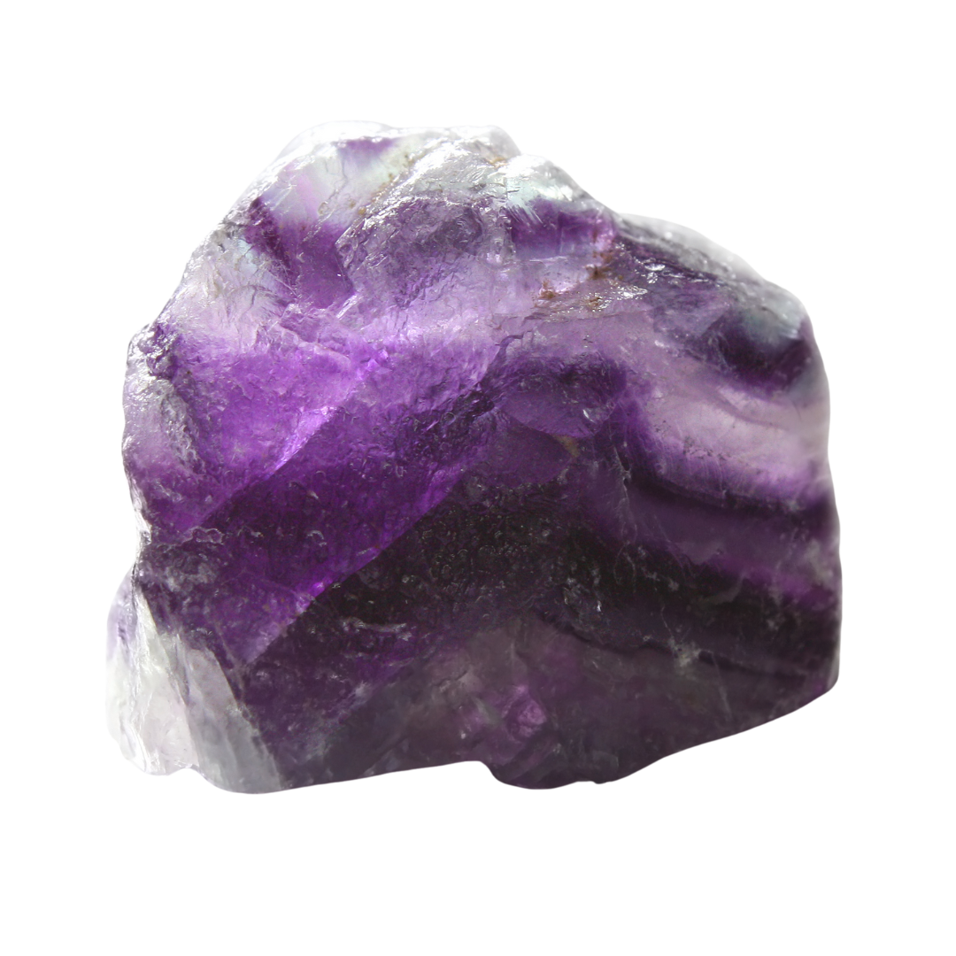 Raw purple Fluorite Crystal