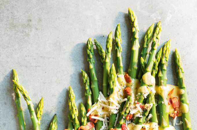 Asparagus Carbonara