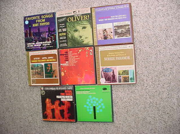 Reel to Reel tape lot of 8 EASY MUSIC - Oliver mary pop...