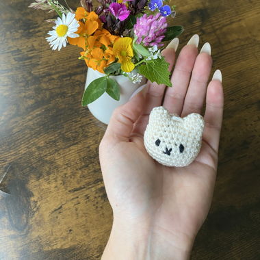 crochet bunny / bear key chain