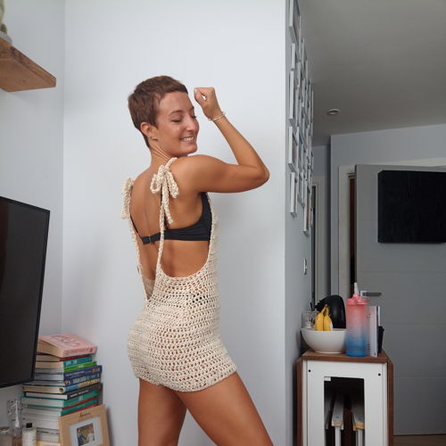 Open rug romper - haakpatroon