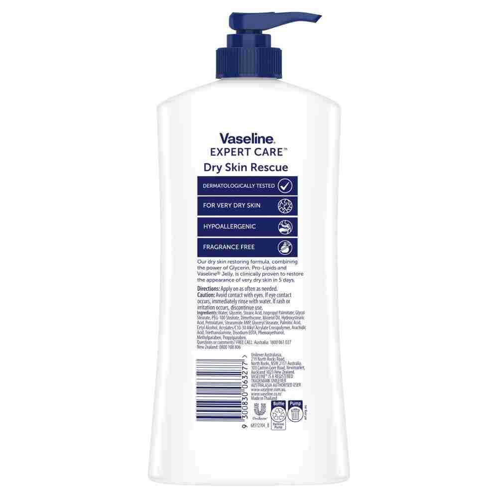 Vaseline Expert Care Body Lotion Advanced Strength Dry Skin Rescue 550 Ml - Image 3
