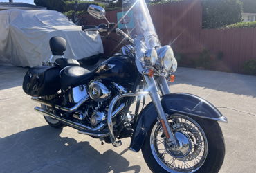 2008 HARLEY-DAVIDSON FLSTN SOFTAIL DELUXE (LUX COLORS) motorcycle for rent near Torrance, CA