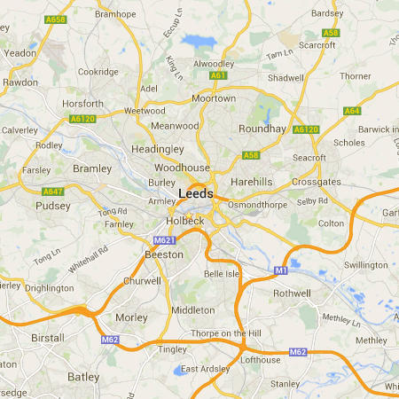 UK Outdoor Fitness Map of Leeds