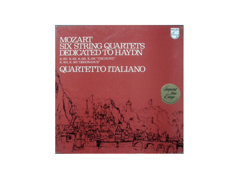Philips / QUARTETTO ITALIANO, - Mozart Six String Quartets dedicated to Haydn,  MINT, 3LP Box Set!