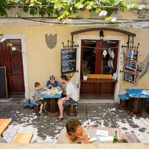 Dinner in the Slovenian countryside